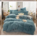Drap fourrure Bleu