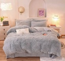 Drap fourrure ensemble  Gris