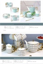 Ensemble théière complete bone china 17pcs