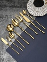 Couverts Haut de gamme RHD048 gold (royal portugal) 6 personnes 