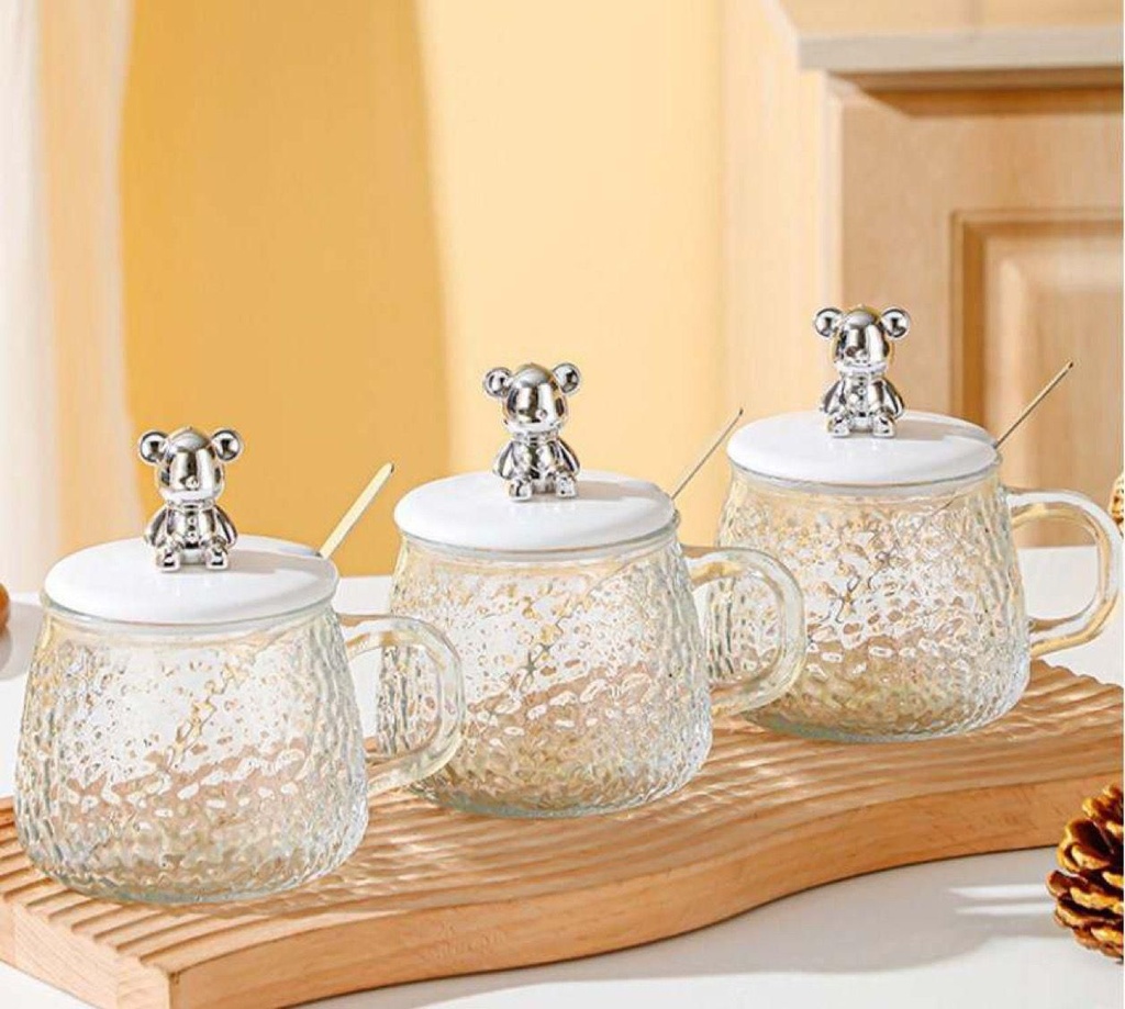 10 Mugs+10 couvercles+10 cuillères