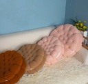 Coussin rond en forme de biscuit 37cm 