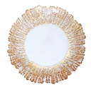 Assiettes de présentation en acrylique métallisé 