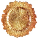 Assiettes de présentation en acrylique métallisé 