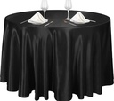Grandes Nappes Rondes en Satin Lisse, Hôtel, Restaurant, Bonne Qualité (Diamètre 2m28)