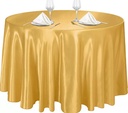 Grandes Nappes Rondes en Satin Lisse, Hôtel, Restaurant, Bonne Qualité (Diamètre 2m28)
