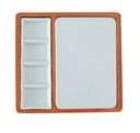 Plateau en bois + assiette + saucier 4 compartiments  