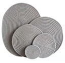 Lot De 6 Sets De Table Ronds Tissés Ronds (11cm)