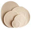 Lot De 6 Sets De Table Ronds Tissés Ronds (11cm)