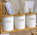 Ensemble tea , sugar , coffee