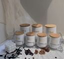 Ensemble 7pcs (tea , sugar , coffee + 4 spices  ) 
