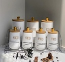 Ensemble 7pcs (tea , sugar , coffee + 4 spices  ) 