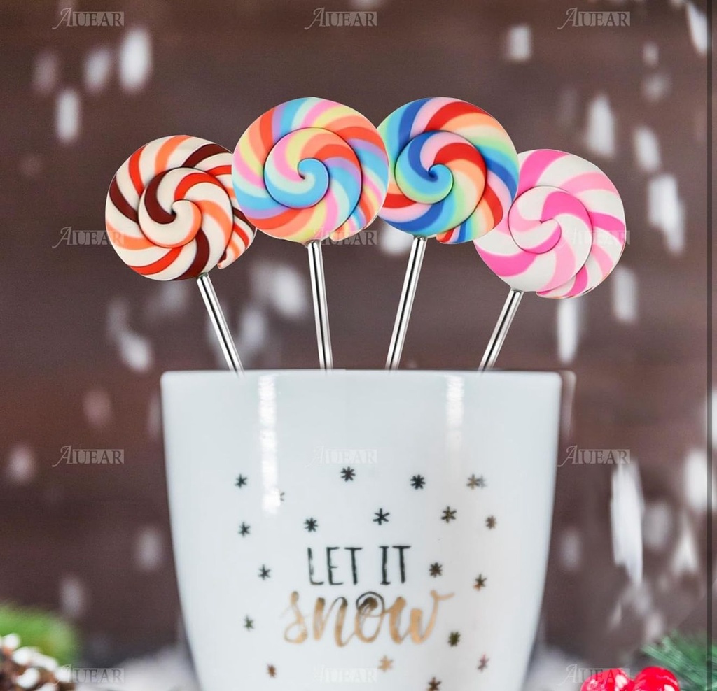 Cuillères a café et petites fourchettes modele Donuts  Couleurs disponibles: doré et argenté  