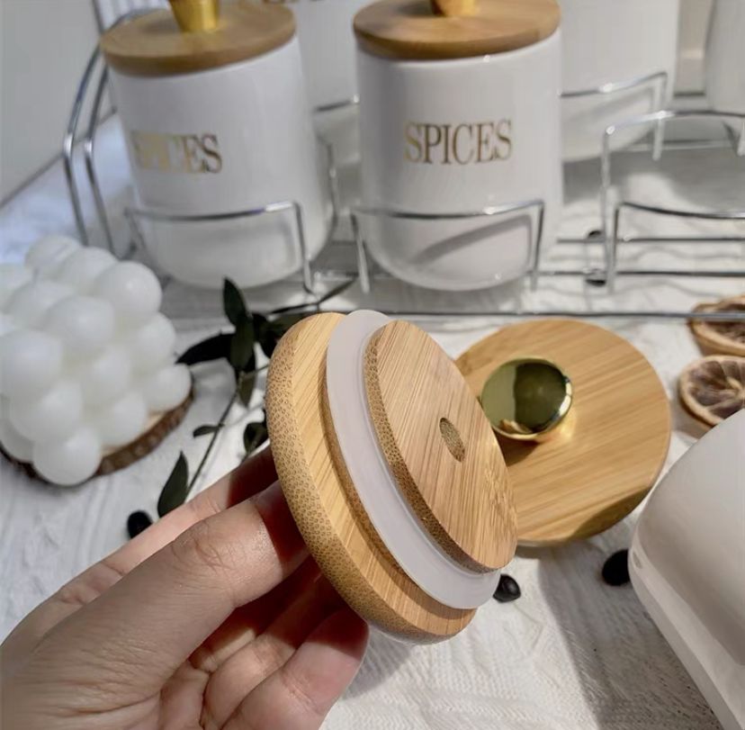 Ensemble 7pcs (tea , sugar , coffee + 4 spices  ) 