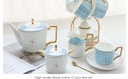 Ensemble théière complete bone china 17pcs