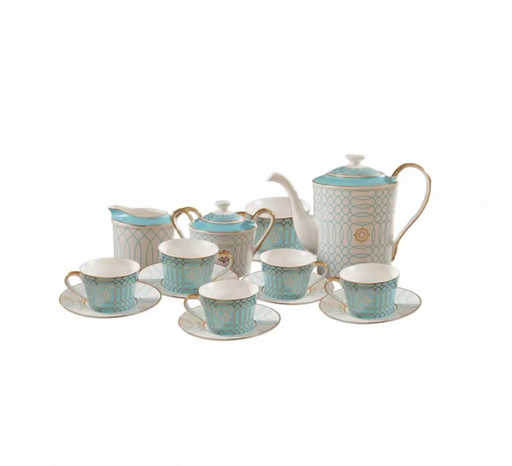 Ensemble service de table 11 pieces en porcelaine pure 