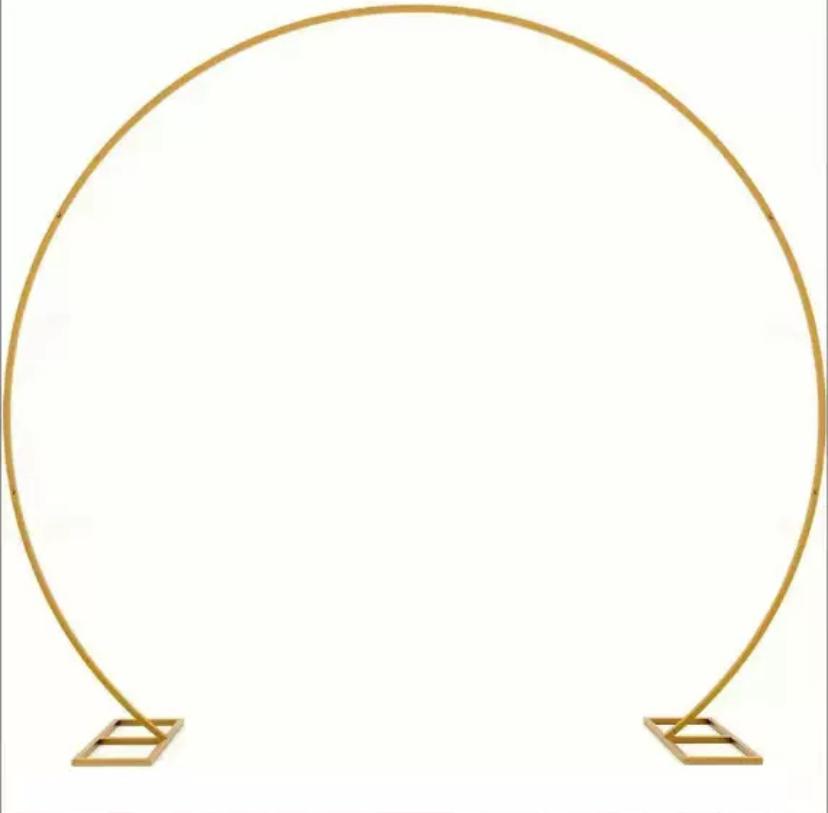 Support ronde gold ouvert du bas, taille 2m50 diamètre 