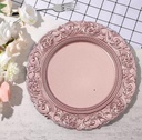 Assiettes de présentation en acrylique métallisé 