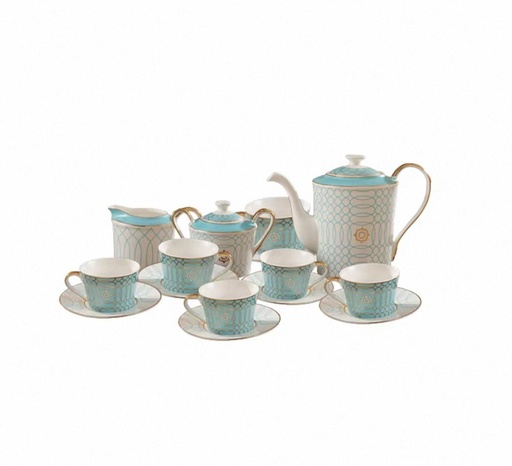 Ensemble service de table 11 pieces en porcelaine pure 