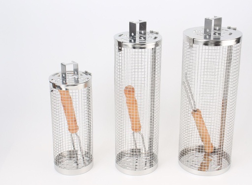 Grillage ronde Taille 1+ taille 3  (parfait pour vos brochettes , légumes grillés, fruits de mer ect…)