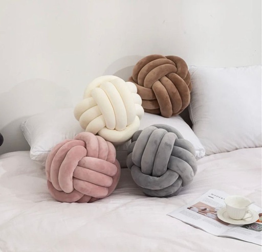 Coussin rond à noeud 30cm