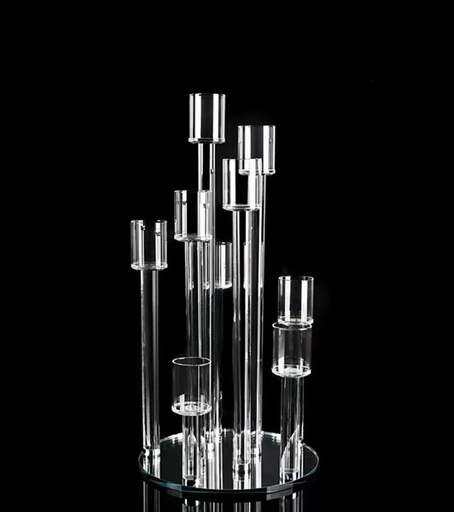 Cristal Taille 65cm avec 9 support bougie 