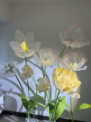 Set of 8 flowers Taille 1m90 